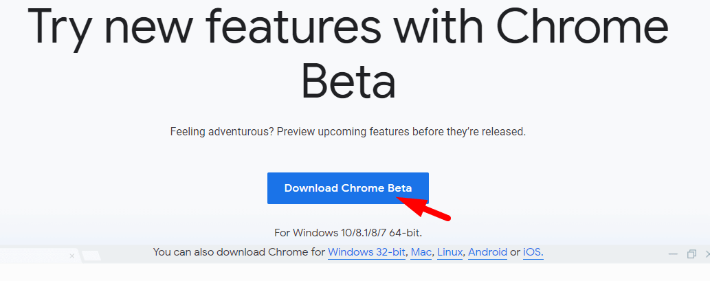 chrome 64 bit beta for mac